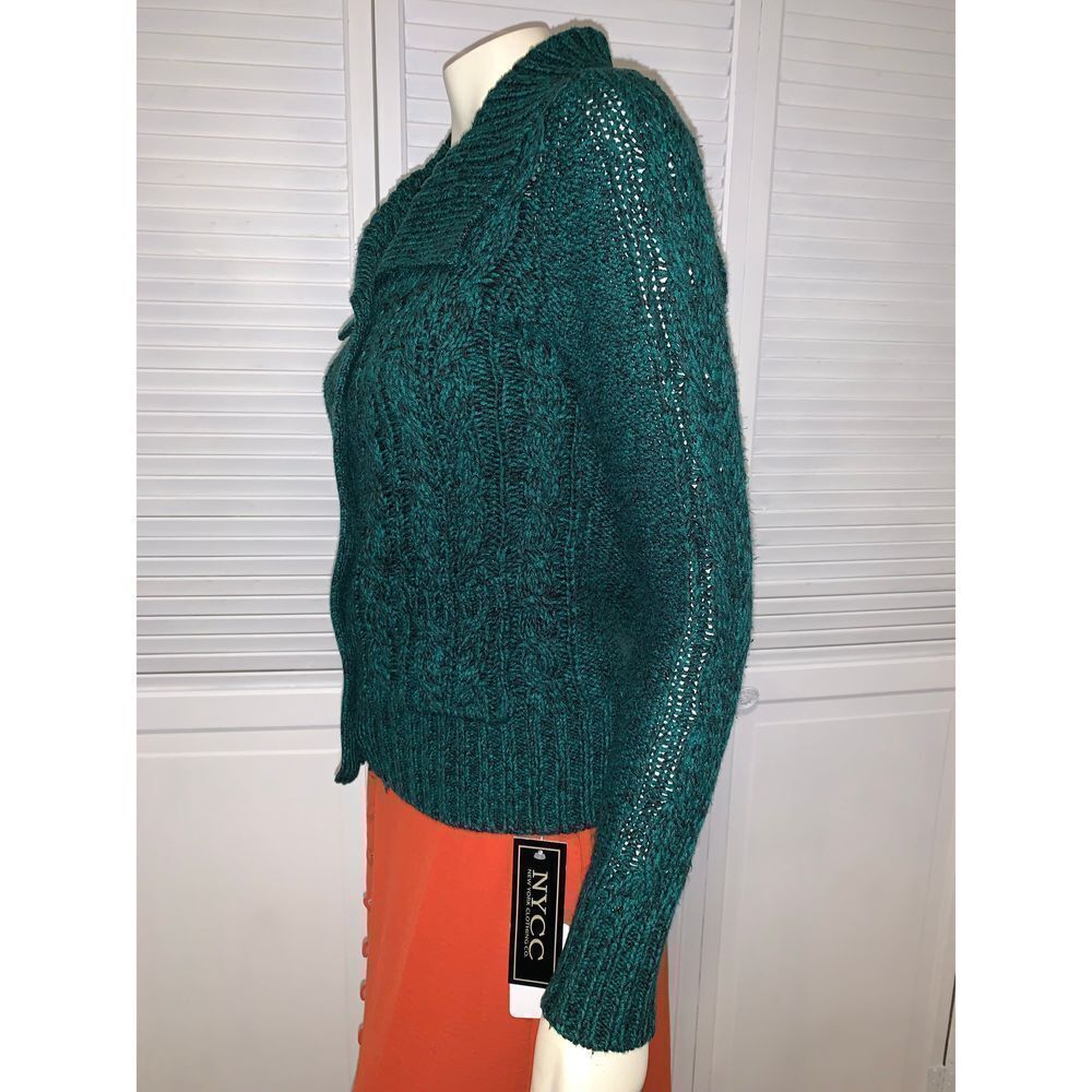 Vintage Y2K Button Down Cardigan Knit Sweater Size PS - Picture 8 of 10